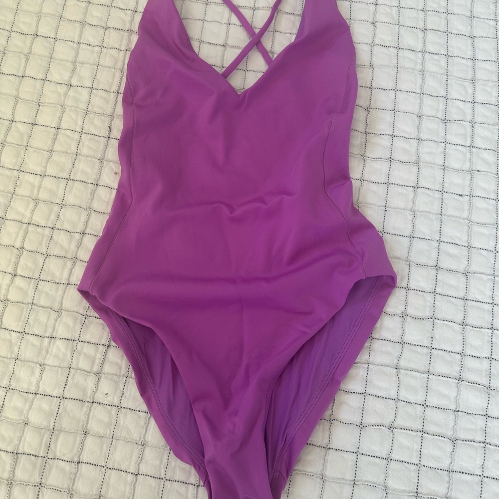 Left on Friday Punch Purple One Piece Swimsuit- excellent condition